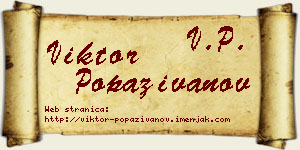 Viktor Popaživanov vizit kartica